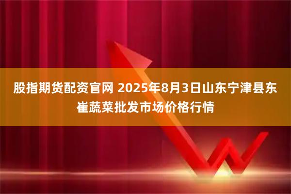 股指期货配资官网 2025年8月3日山东宁津县东崔蔬菜批发市场价格行情